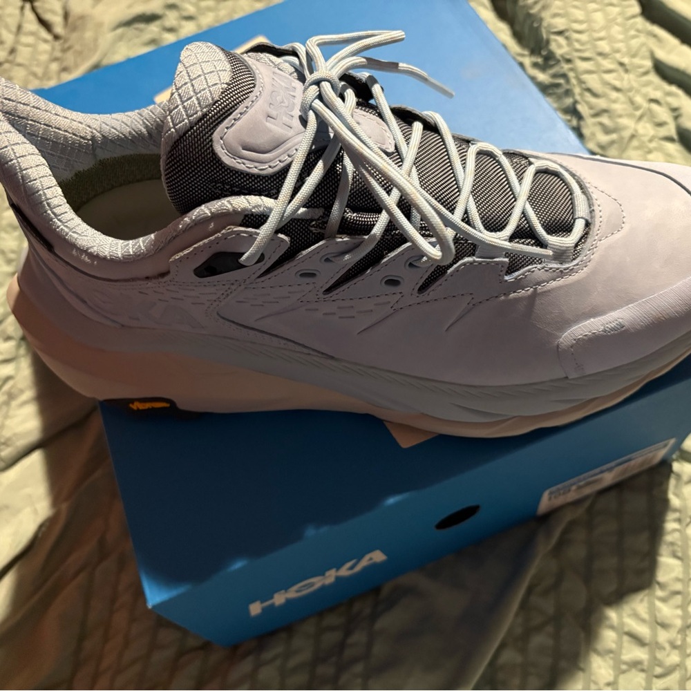 Hoka One One Women’s Gray and Light Blue Athletic Shoes